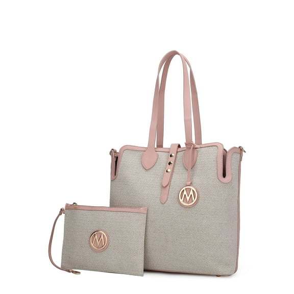 MKF Collection Juliana Women's Tote Bag With Wristlet,Vegan Leather Shoulder Bag Handbag Purses 2pcs by Mia K