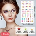 thumbnail image 2 of Colorful Star Face Gems Stickers, Face Eye Rhinestones Makeup Stickers, Women Makeup Jewels for Face, Rave Accessories for Parties, Festival, Daily Use, 2 of 4