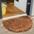 thumbnail image 4 of maho Chenille Floor Mat, Entrance Entrance Bedroom Kitchen Living Room Carpet Bathroom Entrance Absorbent Non-slip Mat Floor Mat, Super Absorbent, Courtyard Swimming Brown on Clearance, 4 of 7