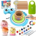 thumbnail image 1 of Torno de alfarería DCVREDF para niños, kit de arcilla y set de pintura, 1 of 7