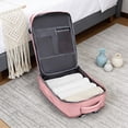 thumbnail image 4 of Travel Backpack, 45L Carry On with Laptop Compartment USB Port Waterproof(Pink-1,45x30x20cm), 4 of 5