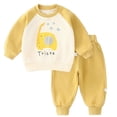 thumbnail image 3 of Boys Pants Baby Sweatpants Spring And Autumn Children's Sports Pants Baby Girls Spring Spring Clothes Footed Infant Trousers Yellow, 3 of 5