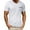 White, variant on Mens Pullover Shirts Short Sleeve V Neck T Shirts for Men - Modern Fitted Tees Stretchy Work Tee Tops White L
