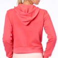 thumbnail image 4 of Kadi Women's Cropped Full Zip Hood, Lipstick, X-Large, 4 of 6