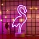 thumbnail image 1 of Señales de luz de neón de flamenco LED, lámparas de neón, luces de neón flamencos, decoración de habitación kaili Sencillez, 1 of 2