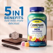 Centrum Multigummies Mens Gummy Vitamins, Multivitamin With Vitamin B, C, D & E, Assorted Fruit, 170 Count