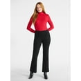 thumbnail image 3 of Time and Tru Women's Ribbed Turtleneck with Long Sleeves, Sizes XS-XXXL, 3 of 6