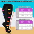 thumbnail image 7 of LOOIKOOS 3 Pairs Plus Size Compression Socks for Women, Breathable Athletic Socks(Multicolour,3XL), 7 of 7