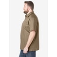 thumbnail image 4 of KingSize Men's Big & Tall Solid Wrinkle-Resistant Short Sleeve Button Down, 4 of 5