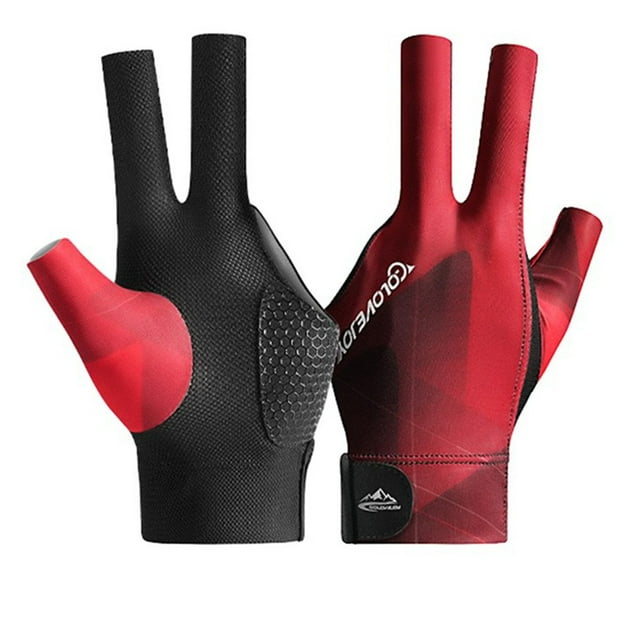 1Pcs Gant de Billard Snooker Piscine Tireur de Queue Spandex Gant à 3 Doigts Haute Qualité