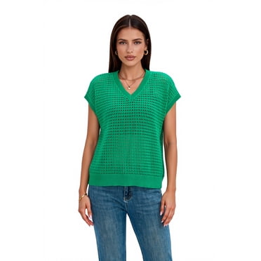 Women’s Pretty Garden SWEATER - SLEEVELESS SWEATER