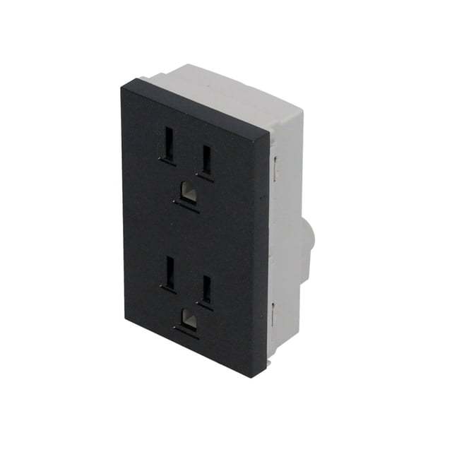 Contacto Dúplex Negro 1/1. SURTEK P612N