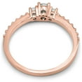 thumbnail image 4 of SuperJeweler Three Diamond Plus Promise Ring In Rose Gold For Women, 4 of 8