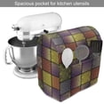 thumbnail image 2 of Colorful Stand Mixer Cover, Stitch-Like Digital Mix Motifs Pattern with Inner Triangle Round Shapes Image, Kitchen Appliance Organizer Bag Cover with Pockets, 5 Quarts, Multicolor, by Ambesonne, 2 of 4