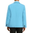 thumbnail image 3 of INSPIRE CHIC Men's Casual Blazer One Button Lightweight Slim Fit Jacket M Light Blue, 3 of 4