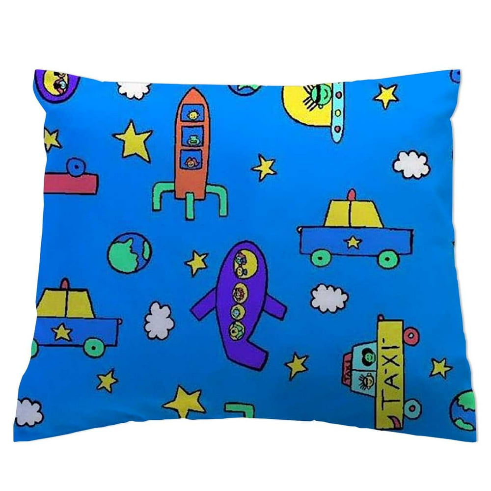 SheetWorld Crib Toddler Pillow Case, 100 Cotton Woven, Kiddie