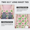 thumbnail image 6 of Pioneer Flower Floral Print Pattern Apron for Women and Men, Cotton Linen Waterproof with Pockets, Adjustable, 33x27 Inch for Kitchen, Gardening, BBQ, Salon, 6 of 6