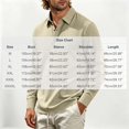thumbnail image 7 of Hngshg Mens T-Shirts Big and Tall Comfy Button Up Collared Tops Long Sleeve Solid Color Pullover Tee Shirts, 7 of 7