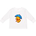 thumbnail image 3 of Inktastic Rainy Ducky Boys or Girls Long Sleeve Toddler T-Shirt, 3 of 5