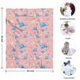 thumbnail image 4 of Pink Cartoon Dinosaurs Eggs Pattern Blanket,Comfortable Soft Lamb Wool Throw Blanket,All Season,Warm Lightweight Blankets for Sofa Bed Couch Living Room Chair,30"x40", 4 of 4