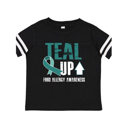 

Inktastic Teal Up Food Allergy Awareness Gift Toddler Boy or Toddler Girl T-Shirt