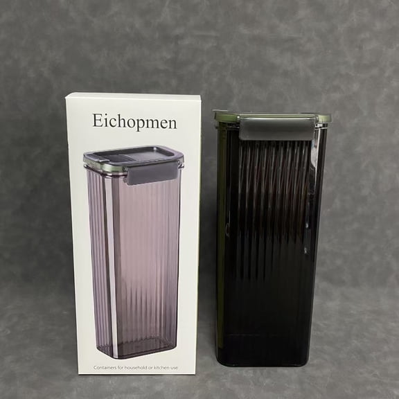 Eichopmen Containers for household or kitchen use, BPA Free Plastic Dry Food Canisters for Kitchen Pantry Organization and Storage Ideal for Cereal, Flour & Sugar