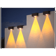 thumbnail image 2 of 4 Pcs LED Solar Wall Lamps Stair Light Outdoor Lighting Warm Light, 2 of 6