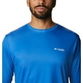 thumbnail image 4 of Columbia Men's PFG Terminal Tackle Fish Flag Long Sleeve Shirt (Vivid Blue/FL Fish, XL), 4 of 9