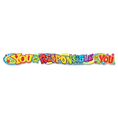 Trend Enterprises "You Are Responsible for You" Banner (T-25047)