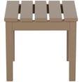 thumbnail image 2 of Pemberly Row Contemporary Adirondack Square Outdoor Side Table in Brown Plastic, 2 of 5