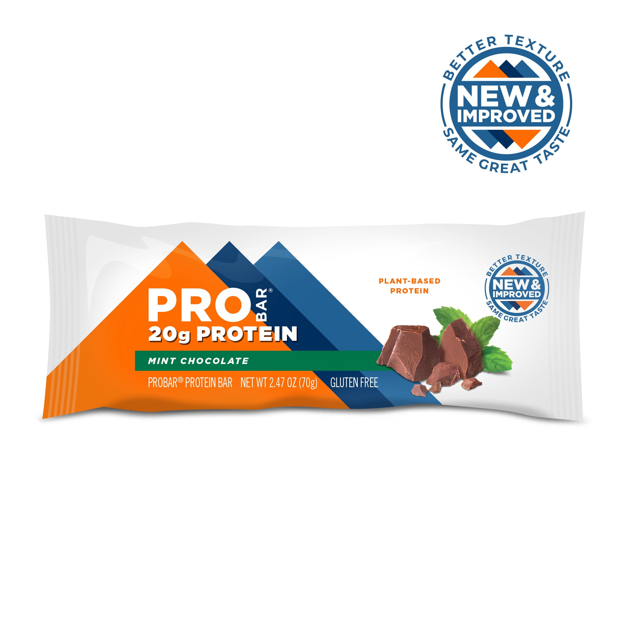 PROBAR PROTEIN Bar, Mint Chocolate, 20g PlantBased Protein, 12 Count