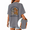 Grey, variant on Women's Two Tone Vintage Arch Rib Skeleton Sunflower Dual Side Front Back Soul Growth Floral Quote Graphic Short Sleeve T-Shirts white Tops