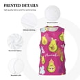 thumbnail image 6 of Gaeub Pink Green Avocado Men's Mesh Basketball Jersey, Quick-Drying Sleeveless Top S-4XL, Loose Muscle Tank Top -4X-Large, 6 of 9