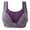 Purple, variant on QLEICOM Everyday Bras for Women, Women's Comfort Lift Wirefree Bra Striped Bra Wire Free Underwear One-Piece Bra Everyday Underwear Bras No Underwire Purple Cup 40/90BC