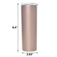 thumbnail image 2 of Muka 20 oz. Stainless Steel Skinny Tumbler, Double Wall Insulated Water Tumbler Cup with Lid-White-20oz, 2 of 10