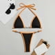 thumbnail image 3 of WILLBEST Traje de Baño para Dama Traje de Baño de Dos Piezas Multicolor Sólido Tobikini con Diseño de Alambre de Almohadilla Extraíble para Mujer, 3 of 3