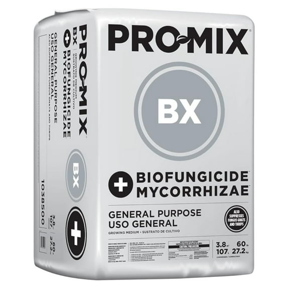 Pro Mix Bx Biofungicide & Mycorrhizae - 3.8 Cu Ft Professional Growing Medium - Peat-Based Mix for Greenhouse & Transplanting