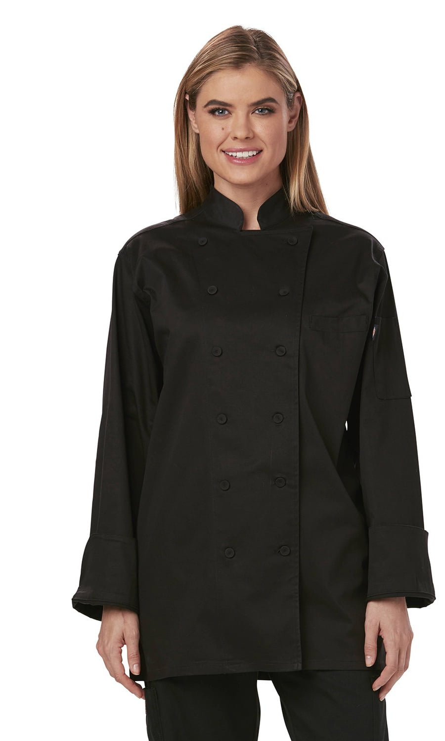 Dickies Chef DC413 Ladies Executive Chef Coat - Black - 5XL - Walmart.com