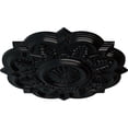 thumbnail image 3 of Ekena Millwork 20 1/4"OD x 1 1/2"P Deria Ceiling Medallion (Fits Canopies up to 6"), Hand-Painted Jet Black, 3 of 6