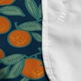 thumbnail image 4 of Orange Blue Microwave Oven Cover, Citrus Branches and Leaves, Water Resistant Organizer with Pockets for Kitchen, 36" x 12", Dark Teal Burnt Orange, by Ambesonne, 4 of 4
