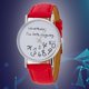 thumbnail image 1 of Reloj clásico, reloj de cuarzo con correa de PU para hombres y mujeres de moda construido para durar, 1 of 2