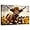 Sunflower Cow Picture, variant on ZHONGYUTONG Highland Cow Canvas Farmhouse Cattle Wall Art Rustic Sunflower Cow Picture Yellow Flower Painting for Bathroom Decor Framed (12.00" x 18.00")