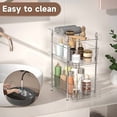 thumbnail image 7 of 3 Tier Clear Bathroom Organizer with Dividers, Multi-Purpose Pull-Out Pantry Organization and Storage, Under Sink Closet Organizers and Storage, Vanity Skincare Cosmetic Organizer Medicine Bins, 7 of 7