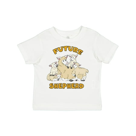 

Inktastic Future Shepherd with Cute Sheep Family Gift Toddler Boy or Toddler Girl T-Shirt