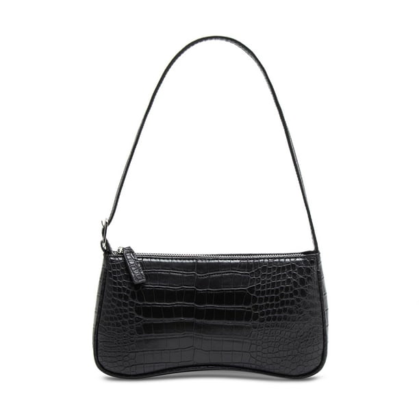 WSRYDJDL Bolso pequeño para mujer, bolsos de hombro ajustables, bolso de mano con patrón de cocodrilo con cierre de cremallera, retro