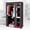 Black, variant on 67" Portable Clothes Closet Wardrobe with Non-woven Fabric and Hanging Rod Quick and Easy to Assemble Dark Brown