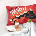 thumbnail image 6 of Disketp Pillow Covers Sushi Pattern Throw Pillow Case Cushion Covers,Cushion For Bedroom,Couch,Home-20"X30", 6 of 9