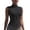 L284-Black, variant on xfsWaSs Women's Sleeveless Athletic Tank Top Full Zip Workout Shirts High Neck Golf Shirts Yoga Running Fitness Active Jacket