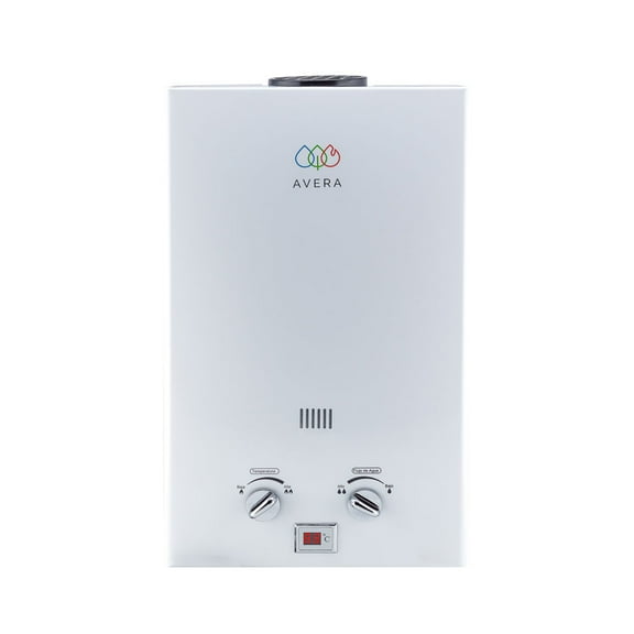 Boiler de Paso 3 Regaderas y 1 Lavabo 16Lts AVERA  C16L Calentador de Paso Uso Exclusivo Gas LP