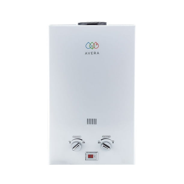 Boiler de Paso 3 Regaderas y 1 Lavabo 16Lts AVERA C16L Calentador de Paso Uso Exclusivo Gas LP